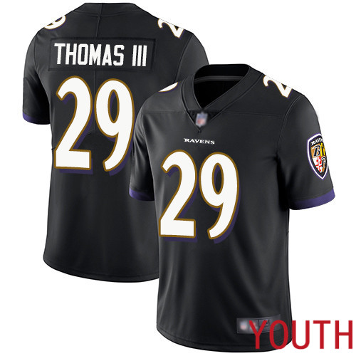 Baltimore Ravens Limited Black Youth Earl Thomas III Alternate Jersey NFL Football 29 Vapor Untouchable